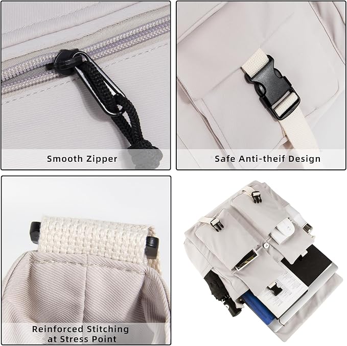 Lovvento Shoulder Messenger Bag for Men - Women Laptop Bag 15.6 inch Satchel Bags Mens Canvas Crossbody Tote Bags