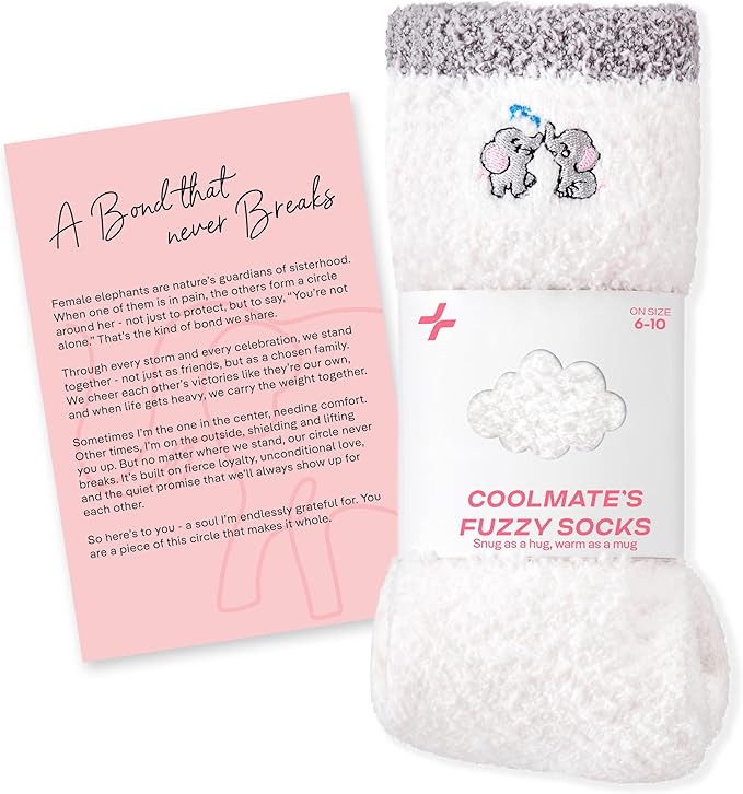 CoolMate GLOBAL Fuzzy Socks for Women Gift Box, Cozy, Soft, Comfy & Cloud-Like Socks, Plush, Durable for Spa, Home