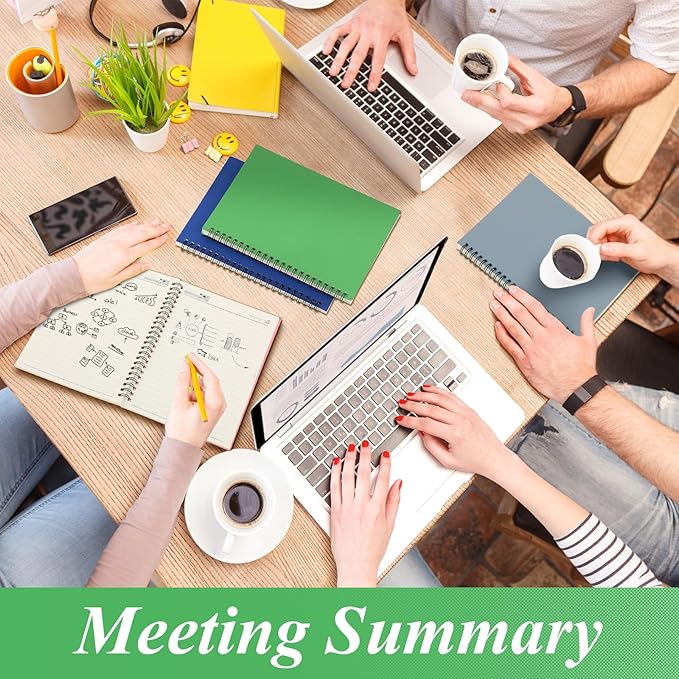 Leelosp 12 Pack Small Spiral Notebook A5 Lined College Ruled Spiral Journal Notebook 5.5 x 8.3 Inch Kraft Cover, 120 Pages for Work Students Office Business(Colorful)