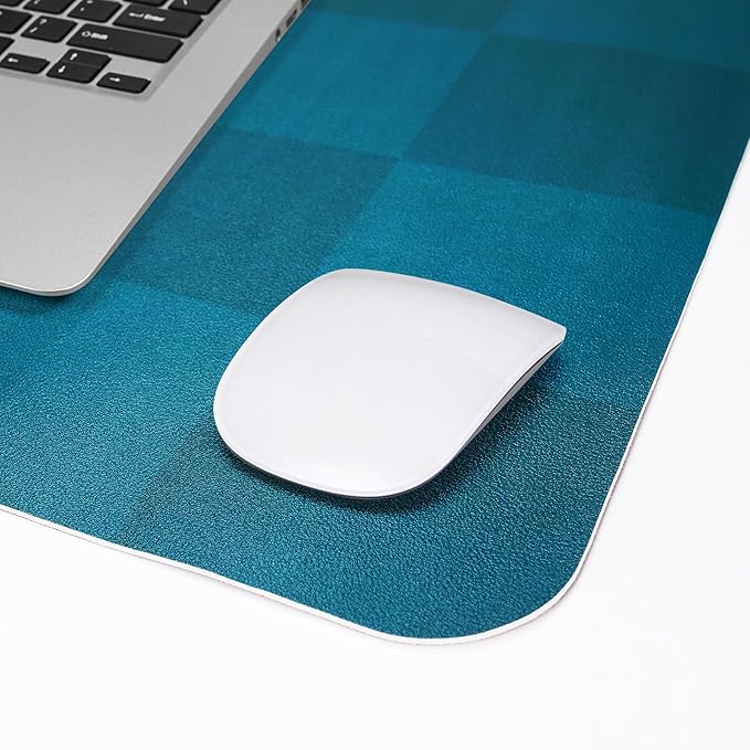 Non-Slip Desk Pad, Mouse Pad, Waterproof PU Leather Desk Protector, Large Desk Blotter, Easy Clean Laptop Desk Writing Mat for Work/Home/Decor(Dark Green 31.5" x 12")
