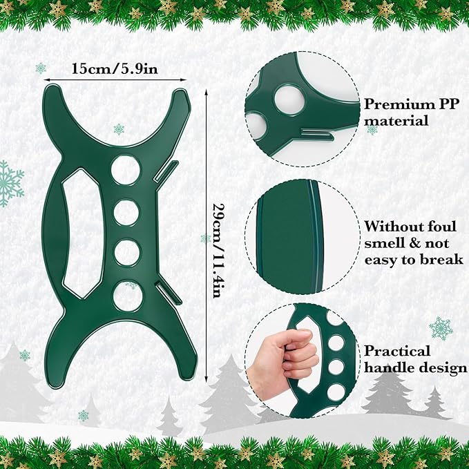 YUNVI 18 Pcs All Purpose Light Storage Holder, Christmas Light Wrap Storage Organizer, Holiday Light Storage Reels for Tree Lights,Extension Cord,Wire Hose Storage