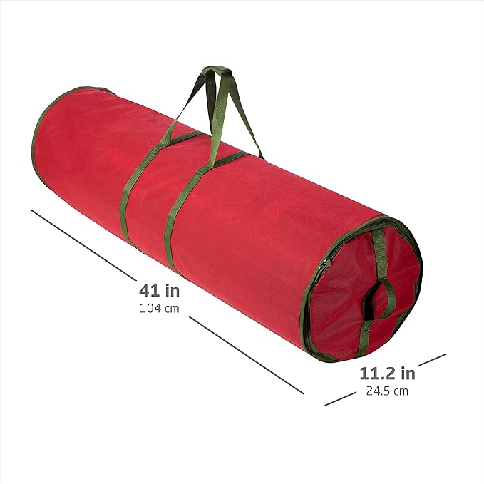 ZOBER Wrapping Paper Storage Containers - 40 Inch Gift Wrapping Organizer Storage - Fits 20 Standard Rolls of Wrapping Paper - Breathable Fabric, Waterproof