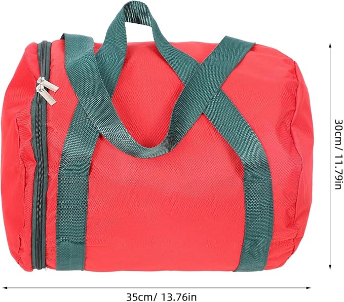 BESPORTBLE Christmas Light Storage Bag Capacity Xmas Lamp Container Oxford Zippered Holiday LED Light Organizer with Portable Handle for Space Saving