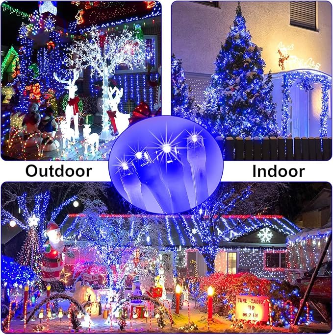 Outdoor Fairy Lights Waterproof, Plug in String Lights with 8 Modes Timer, 392Ft 1200 Twinkle LED Outdoor & Indoor Decor for Girl's Bedroom/Garden/Patio/Yard/Wedding/Holiday Party