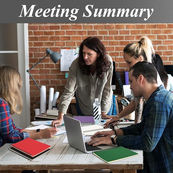 Leelosp 12 Pack B5 Spiral Notebook 10.2 x 7.3 Inch Lined College Ruled Spiral Journal Wire Bound Notebook Kraft Cover, 120 Pages for Work Students Office Business(Multicolored)