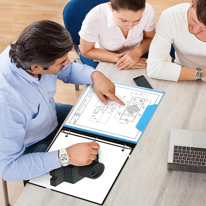 1 Inch Telescoping 3 Ring Binder-12PCS, Flexible Binder with Customized Front Cover, Holds 225 Sheets, School Office Supplies, 4 Colors