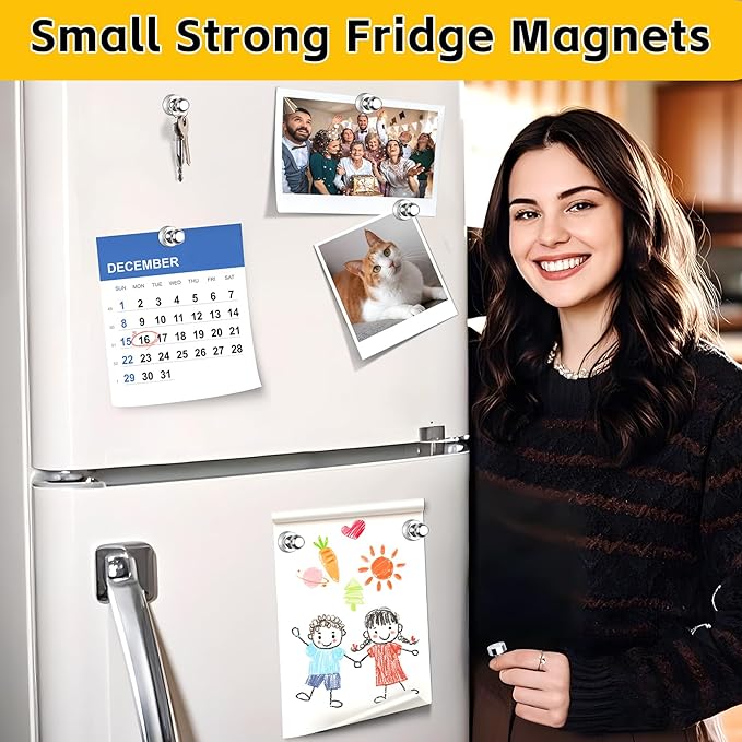 VNDUEEY 40Pcs Fridge Magnet, Refrigerator Magnets Adults, Small Strong Magnets for Whiteboard, Decorative Magnets for Kitchen, Office, School, Locker, Map, Cruise