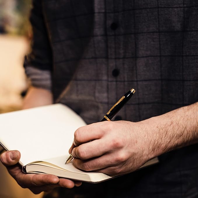 Cross Century II Refillable Ballpoint Pen Presented in a Luxury Gift Box - Medium Point, Black Ink, Gold