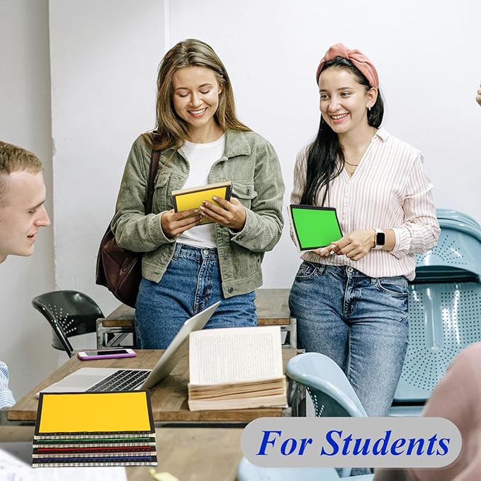 Leelosp 12 Pack Small Spiral Notebook A5 Lined College Ruled Spiral Journal Notebook 5.5 x 8.3 Inch Kraft Cover, 120 Pages for Work Students Office Business(Blue,Green,Yellow,Red)