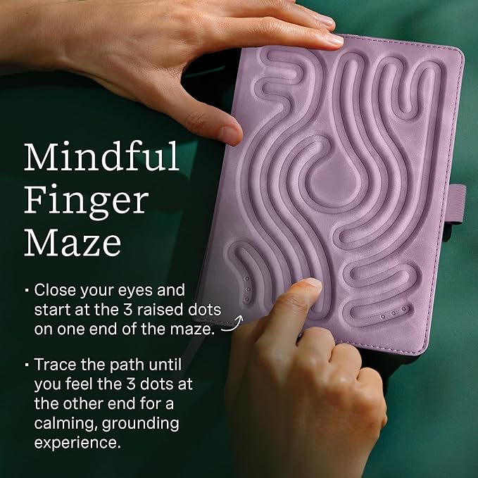 Lifelines Writing Wellness Gift Set - Scented Writing Set Includes Finger Maze Sensory Journal, 3 Scented Stacking Highlighters & 2 Lava Gel Pens - Aromatherapy & Sensory Immersion