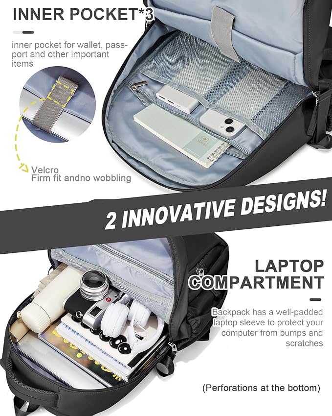 Lightweight School Backpack, College Bookbag for Boys Girls, 15.6 Inch Laptop Work Bag, Gym Backpack for Men Women, Waterproof Backpack for Campus School, Business, Large Backpack for Boys