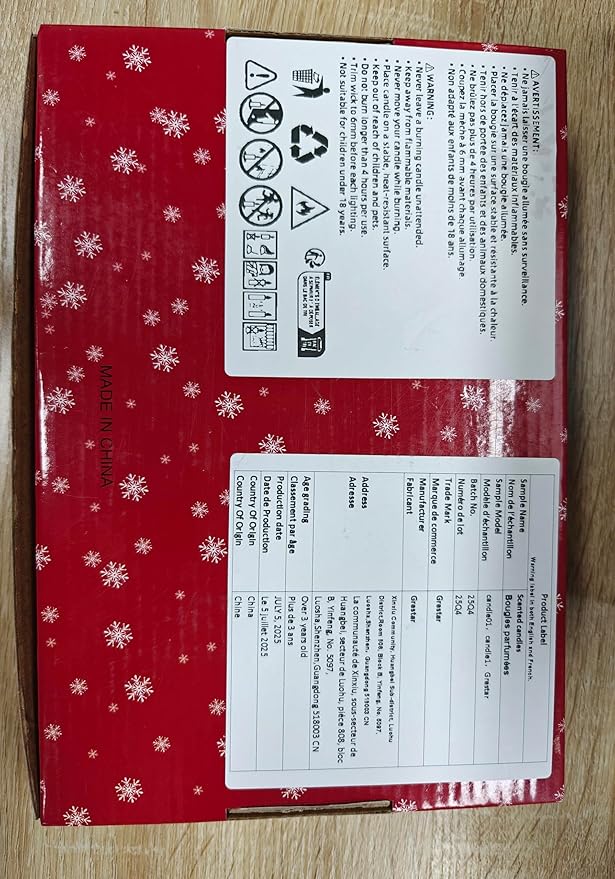 6 Pack Christmas Scented Candles with Natural Soy Wax, Long Lasting Aromatherapy Soy Candles for Home Scented, Christmas Candles Gift Set for Women & Friends