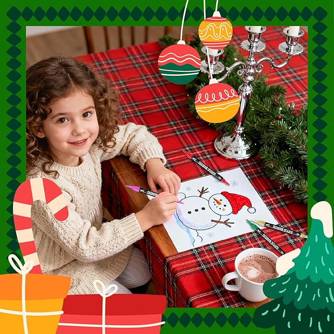 48 Colors Acrylic Paint Markers, Dual Tip with Fine Tip and Brush Tip Pens for Stone, Wood, Calligraphy, Canvas, Ceramic, Metal, Glass, Rock Painting, DIY Crafts