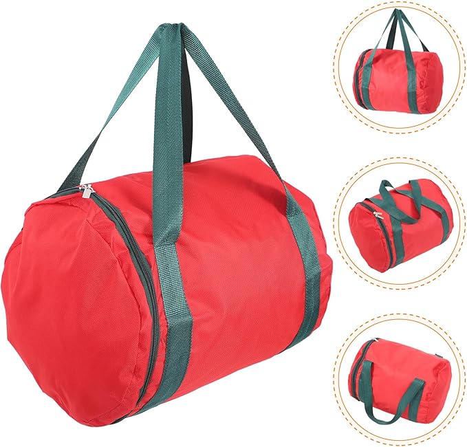 Uonlytech Oxford Cloth Christmas Lamp Storage Bag with Zipper and Carry Handles Capacity Xmas Light Reel Organizer Tree Storage Pouch for Holiday Decoration Protection