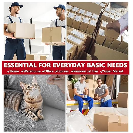 SWRT 2.7Mil Thick Ultra Clear Packing Tape, 12 Rolls Heavy Duty Packaging Tape with 2 Dispensers for Shipping Packaging Moving Mailing, Thicker Sealing Tape-1.88" x 60 Yards Per Roll, 720 Total Yards