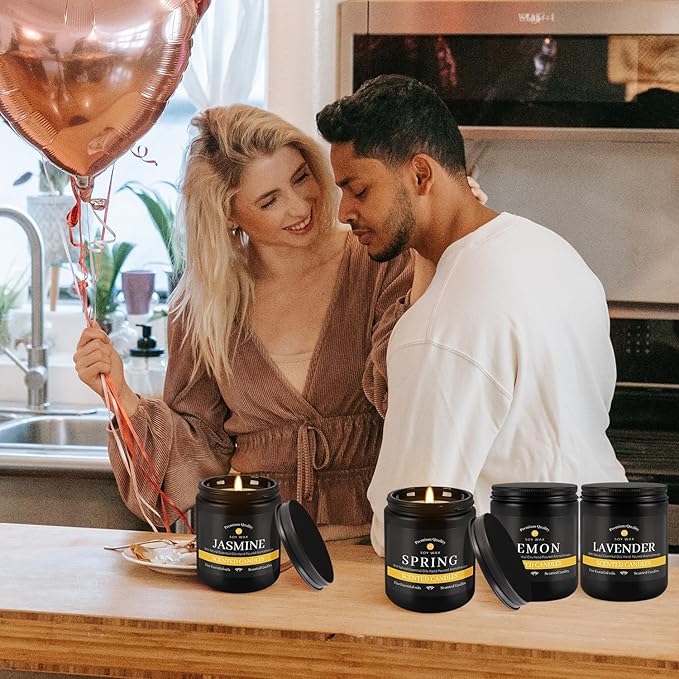 9Pack Candles for Home Scented, Aromatherapy Candles Gifts Set for Men Candles Set, 63 oz 450 Hour Long Lasting Candles,Gifts for Mens Birthday,Christmas,Thanksgiving Anniversary Present