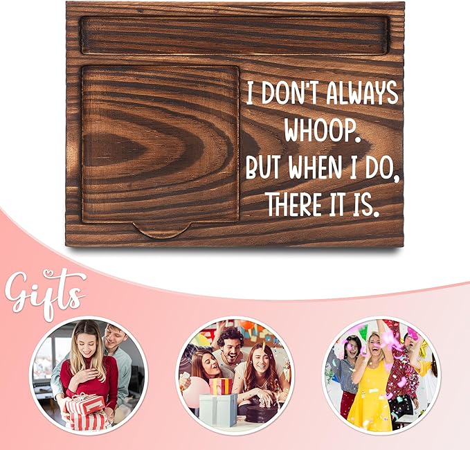Employee Appreciation Gifts, Thank You Gifts for Coworker, Funny Quotes Office Sticky Note Holder, Cute Humor Post-it Note Dispenser for Desk, Wooden Post-it Note & Pen Holder 6.5" x 4.7" - FTA117