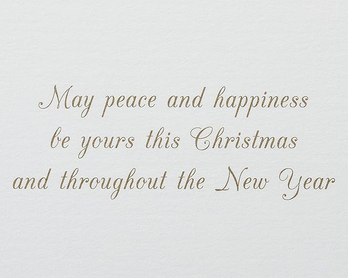 Papyrus Petite Christmas Cards Boxed with Envelopes, Peace and Happiness, Snowbird (20-Count)
