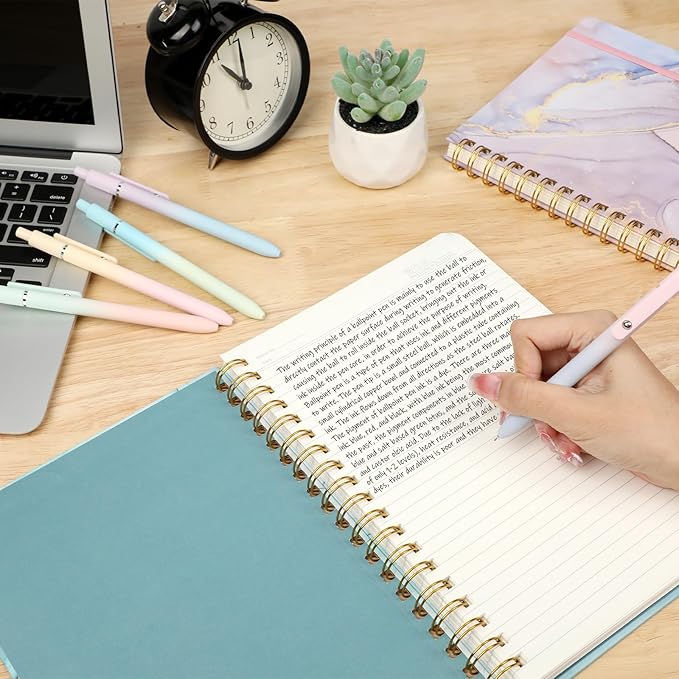 Ddaowanx Gel Pens, 5 Pcs 0.7mm Quick Dry Black Ink Pens Fine Point Smooth Writing Pens, Cute Office School Supplies Gifts for Women (5 Pcs Gradient-Black Ink)