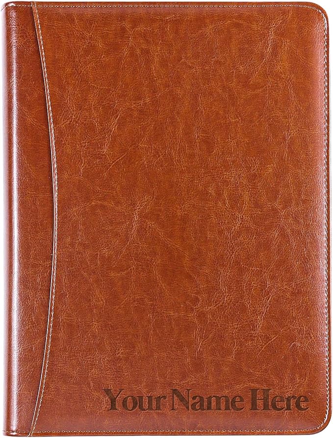 Personalized Business Portfolio for Office, Men Leather Portfolio, Leather Padfolio for Coworkers, Customized Employees Portfolio, Staffs Portfolio Colleague, Christmas Employees Portfolio Staffs
