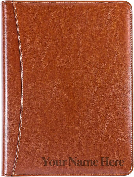 Personalized Business Portfolio for Office, Men Leather Portfolio, Leather Padfolio for Coworkers, Customized Employees Portfolio, Staffs Portfolio Colleague, Christmas Employees Portfolio Staffs