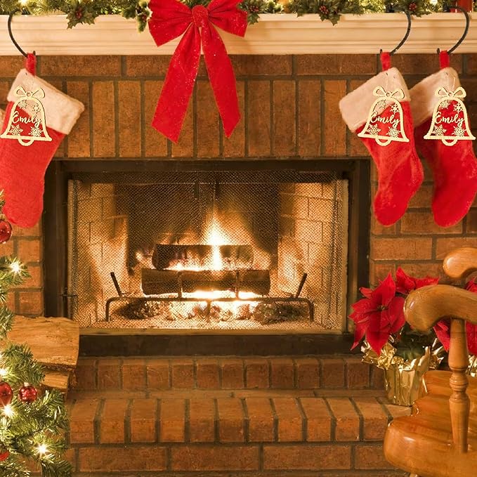 Personalized Christmas Ornaments with Name,Wooden Christmas Tree Ornaments 2025 with Custom Family Name for Kids Adults,Xmas Ornaments for Christmas Tree Gifts (02-Christmas Tree Ornaments)