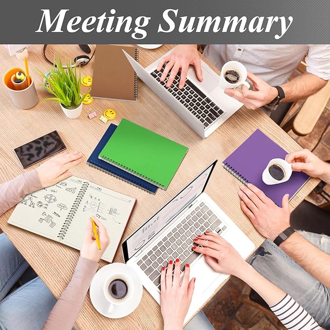 Leelosp 12 Pack Small Spiral Notebook 5 x 7 Inch Lined College Ruled Spiral Journal Wire Bound Notebook Kraft Cover, 120 Pages for Work Students Office Business (Rainbow)