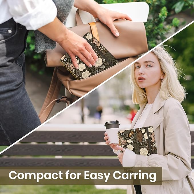 Lined Spiral Journal Notebook for Women, A5 College Ruled Journals for Writing, Hardcover Notebooks for Work, Note Taking and Office School Supplies,140 Pages - Wild Rose