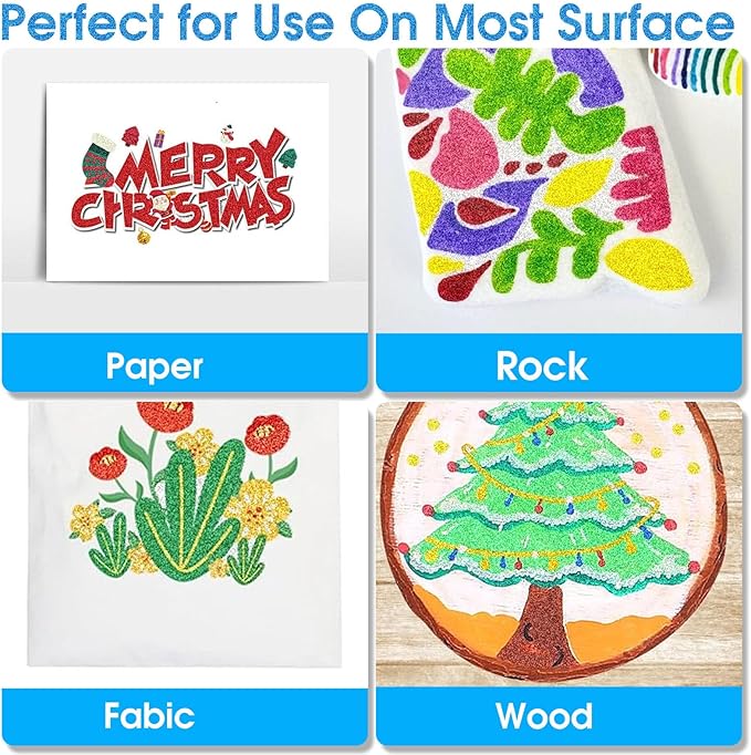 Glitter Marker Pens Shimmer Sparkle Paint Markers, Tween Teen Girl Gifts Trendy Stuff Crafts Art Supplies for Kids Ages 4 6 8 9 10 12 14 16 Year Old Glitter Art Marker for Kids Adults Crafts Supplies