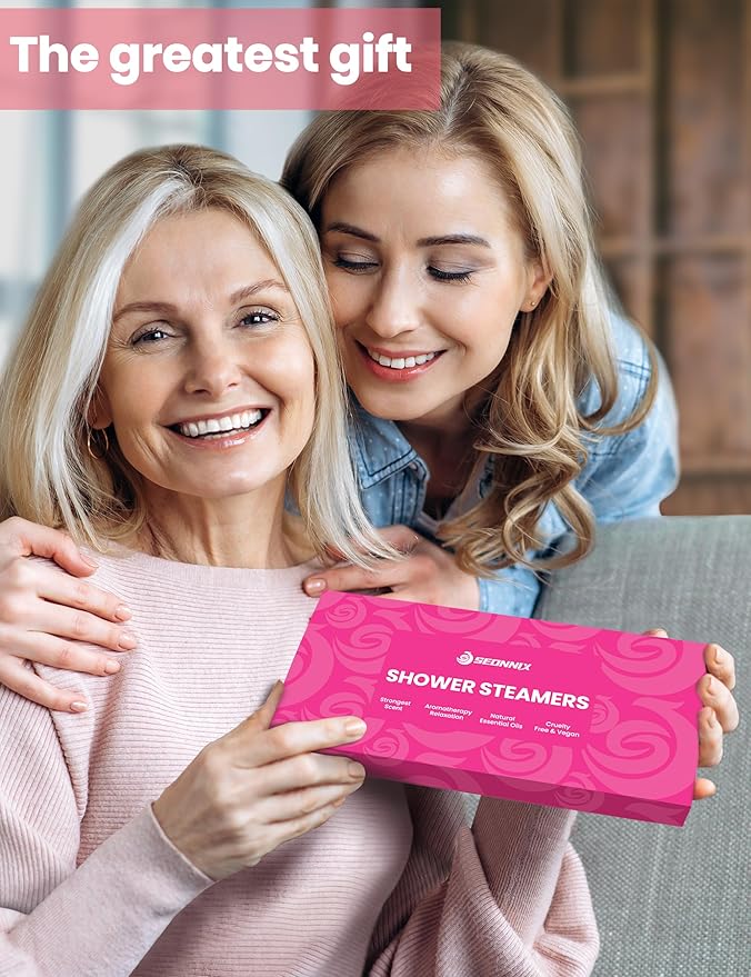 Shower Steamers Aromatherapy, 8 Pack Shower Bombs for Relaxation and Stress Relief, Natural Essential Oils Spa Gift Set for Women, Birthday Gifts, Self Care & Home Spa Experience