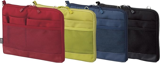 LIHIT LAB Laptop Sleeve, Water & Stain Repellent, Horizontal, 10.2" x 7.9", Black (A7680-24)