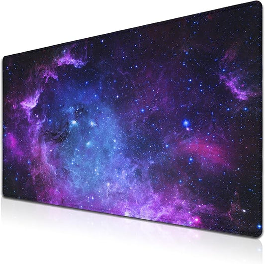 Mouse Pad Computer Desk Accessories Office Pad, Big Mouse Pads Desktop Mat, XXL Mouse Pad Gaming Non-Slip Rubber Base Waterproof with Stitched Edges, 35.4" X 15.7" for Work/Game/Office/Home