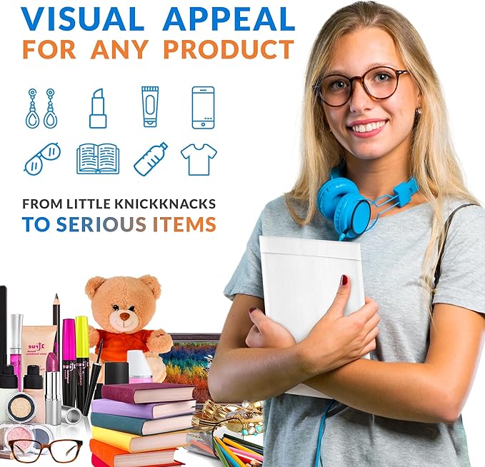 ABC PACK & SUPPLY White Kraft Bubble Mailer Envelopes, 9.5 x 13 Inches. 200 Pack Mail Padded Envelopes Self Seal. Kraft Bubble Mailers. Tear-Resistant Mailing Envelope Padded. Sturdy Paper Mailer