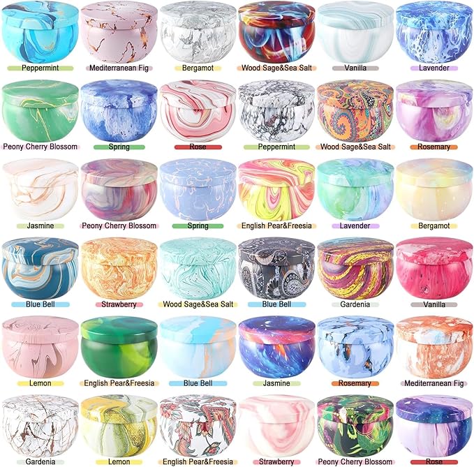 36 Pack Scented Candles,Soy Wax Travel Tin Jar Candles,Aromatherapy Candles for Home 2.5 OZ Scented Candles for Mom for Christmas Candles, Birthday, Thanksgiving, Mother's Day,Valentine'sDay