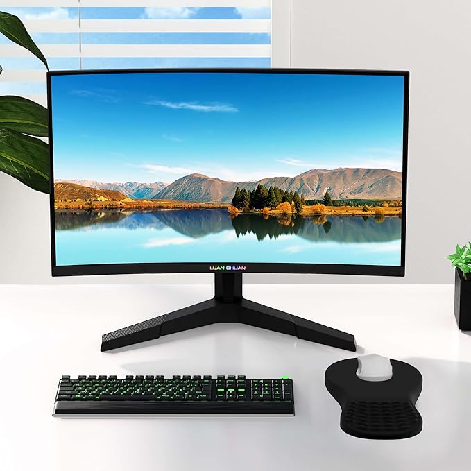 MEKASS Ergonomic Mouse Pad with Wrist Rest, Memory Foam Mousepad for Carpal Tunnel Pain Relief, Desk Computer Wrist Support Mouse Pad with Non-Slip PU Base for Office Home (Beach)