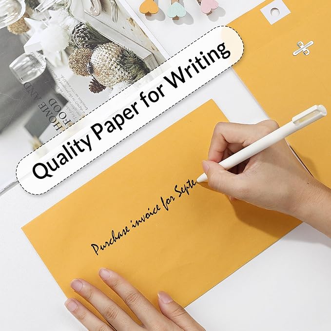 SUNEE Envelops, 6"x9" Brown Kraft Envelopes with Clasp Closure, 28-lb Paper Mailing Envelopes, 100 Count, Great for Filing, Storing or Mailing Documents