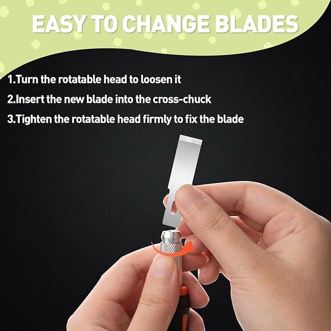 Exacto Knife, 22-Piece Exacto Knife Set, Hobby Knife with Exacto Blades, Craft Knife for Modeling, Carving, Precision knife for Stencil, Crafting, Scrapbooking, Art Knife