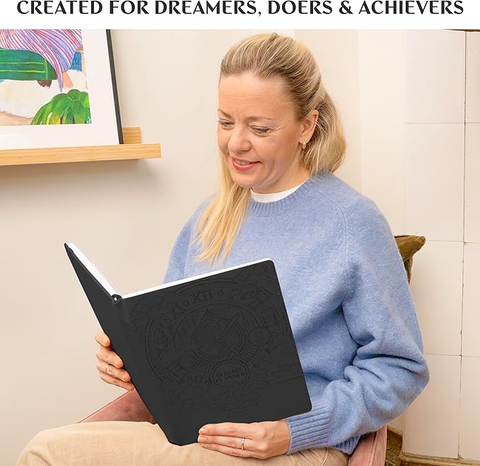 Legend Hourly Schedule Planner PRO Dated Jan 2026-Jan 2027 – Deluxe Weekly & Daily Organizer with Time Slots. Appointment Book Journal for Work & Time Management, A4 Hardcover, Black