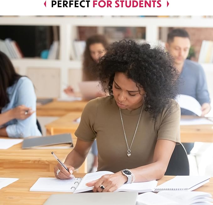 Loose Leaf Paper, College Ruled, 600 Sheets (150/Pack) Filler Paper for Writing Notes - School, College, Office 3 Hole-Punch Lined Sheets for Ring Binders, Pocket Folders - White, 8 x 10.5