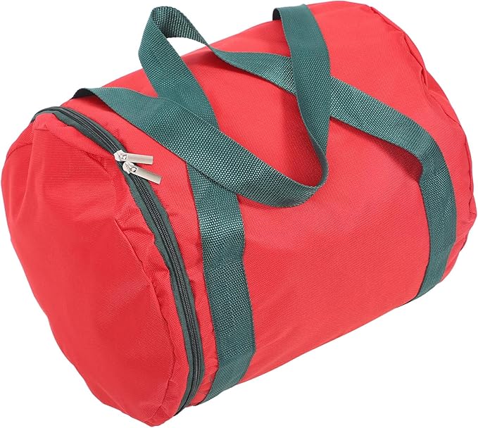 PRETYZOOM Christmas Light Storage Bag with Zipper and Handles Oxford Container for Xmas Lamp Organization Dustproof Round Holiday Cord Keeper Easy Carry Holiday Decoration Organizer