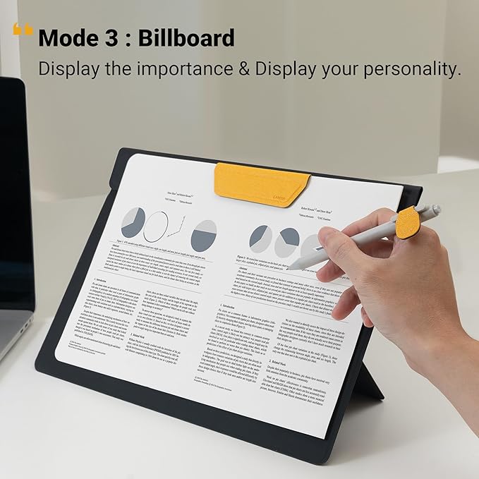 LHiDS Folio Lite 2.0 with Stand, Business Portfolio Resume, 3-in-1 Padfolio with Magnetic Accessories, Work as Notebook Cover, Clipboard, Organizing Board for Home and Office (Black, A4/Letter)