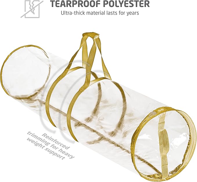 ZOBER Wrapping Paper Storage Container – 40 Inch Waterproof Organizer for Gift Wrap – Fits 25 Standard Rolls