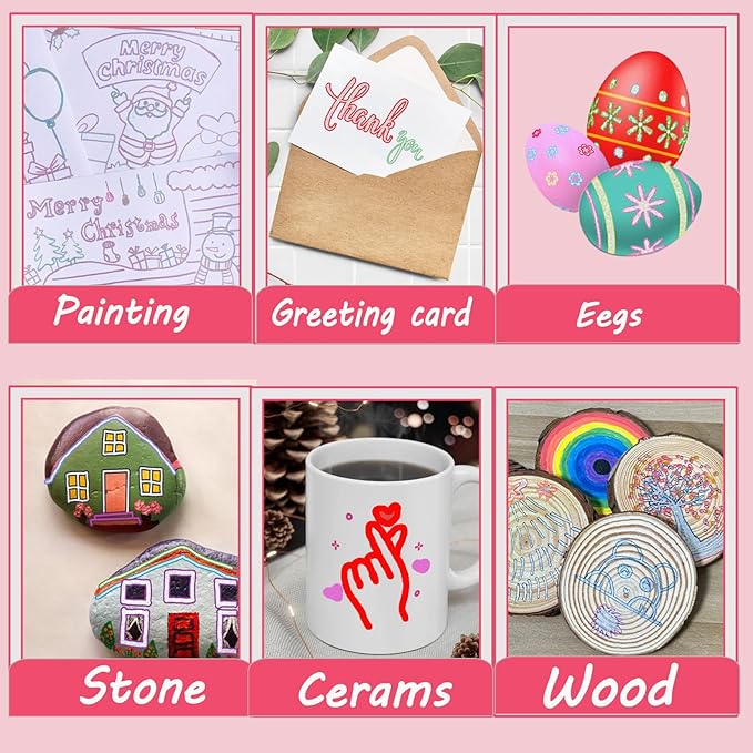 36 Pack Double Line Outline Markers, Squiggles Shimmer Markers Set, Self Outline Metallic Glitter Marker Pens for Christmas,Art, Drawing, Writing, Greeting Cards, DIY, Scrapbook, Easter Eggs