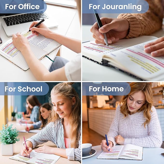 Lined Journal Notebook for Women & Men, Hardcover Leather Journal for writing, A5 College Ruled Notebook for Work & Note Taking, Perfect for Office School Home Supplies, 160 Pages, Lineage Floral