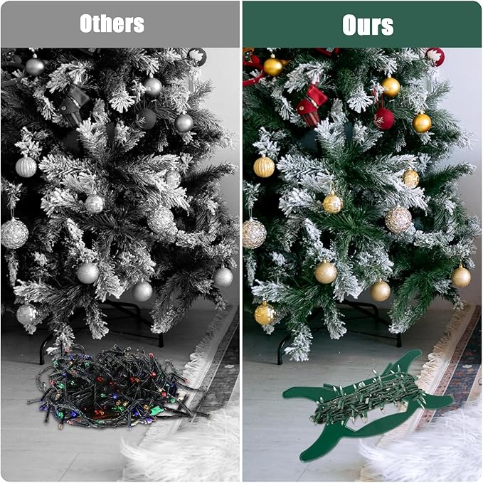 YUNVI 6 Pcs All Purpose Light Storage Holder, Christmas Light Wrap Storage Organizer, Holiday Light Storage Reels for Tree Lights,Extension Cord,Wire Hose Storage