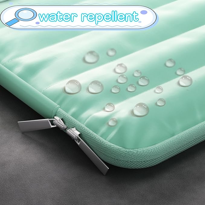 LS-M Puffy 13-14 Inch Laptop Sleeve Case for Women Men Cute Carrying Cover Compatible with MacBook Air M2, MacBook Pro 14 Protective Portable Case (Pink, 13-14inch)