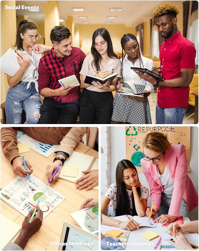 Christian Pens 2-in-1 Stylus & Bible Verse Pens, Black Ink, 50-Pack, Modern, Unisex, Office, Medium Point, Aluminum, Rainbow Theme, Retractable, Smooth Grip, Adult, Note Taking & Writing