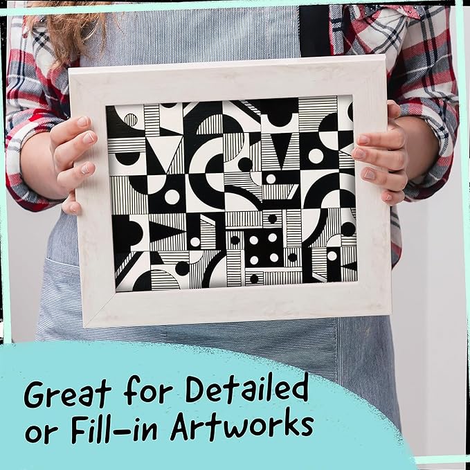 4 Dual Tip Black Paint Pens - Fine Point & Medium - Black Paint Marker for Fabric, Wood, Rock Painting, Canvas, Plastic, Glass, Tire and Shoes - Acrylic Pens for Kids & Adults