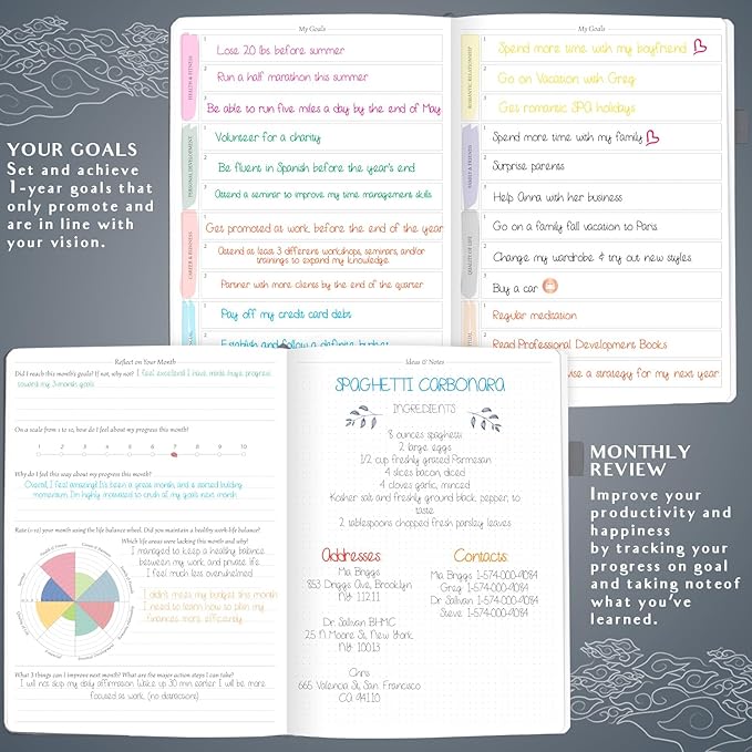 Legend Planner PRO Hourly Schedule - Weekly & Daily Organizer with Time Slots. Appointment Book Journal for Work & Personal, A4 (Mystic Grey)
