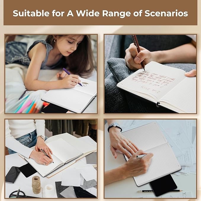 Lined Leather Journals for Writing B5 Large Journaling Notebooks with 100 GSM Thick Paper Journal Notebook for Men & Women with Buckle Closure Travel Work Note Taking Diary, 7.28" x 10.23", Grey